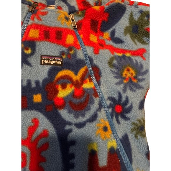 Patagonia Baby 3M Fleece Hooded Bunting Suit Owl Print Bird Print One-Piece - Picture 3 of 14